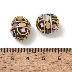 Brass with Shell & Polymer Clay Beads&nbsp;PY-CBAE318-01