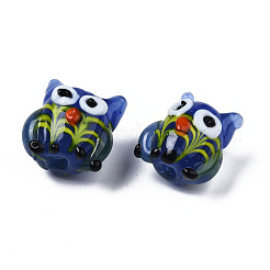 Handmade Bumpy Lampwork Beads Strands&nbsp;LAMP-N021-032