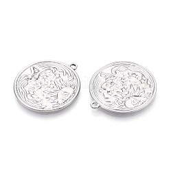 304 Stainless Steel Pendants&nbsp;STAS-T065-16P