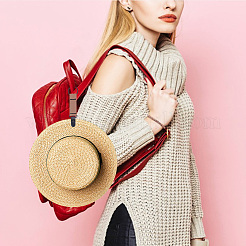 旅行用合金製帽子クリップ 6色 6個  ナイロンストラップとプラスチッククラスプ付き  ミックスカラー  150mm  1pc /カラー&nbsp;FIND-GO0001-18