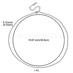 304 Stainless Steel Rolo Chain Necklace for Men Women&nbsp;NJEW-YW0001-18