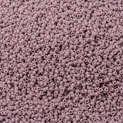 MIYUKIラウンドロカイユビーズ  日本製シードビーズ  （rr410)不透明な藤色  15/0  1.5mm  穴：0.7mm  約27777個/50g&nbsp;SEED-X0056-RR0410