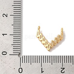 真鍮マイクロパヴェクリアキュービックジルコニアチャーム  ニッケルフリー  V字型  18KGP本金メッキ  12x13x2mm  穴：1mm&nbsp;KK-M294-23G
