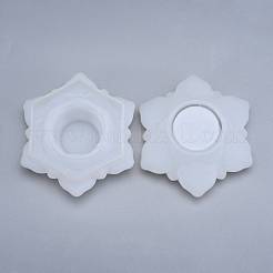 蓮収納ボックスシリコンモールド  蓋付き  DIYUVレジンジュエリーボックス用  小物入れ  キャンディボックス  ホワイト  12.5x10.8x4.3cm&nbsp;SIL-P002-01