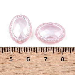パール調アクリルビーズ  オーバル  ピンク  18x13.5x6mm  穴：1.6mm  約549個/500g&nbsp;AC-CBAAA05-03A