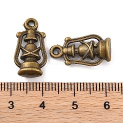 Tibetan Style Alloy Lantern/Oil Lamp Pendants&nbsp;TIBEP-Q041-092AB-NR