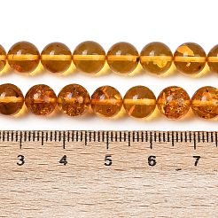 Natural Amber Beads Strands&nbsp;G-L095-B01-8mm-02