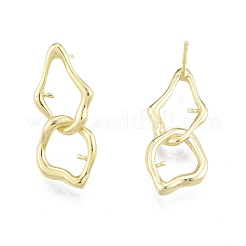 Brass Stud Earring Findings&nbsp;KK-G432-25G