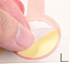 シールステッカー  ラベル貼付絵ステッカー  クリスマステーマ  ミックスカラー  18.5x13.5~14x0.05cm  10pcs /シート&nbsp;AJEW-P082-B01-01