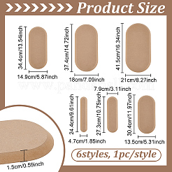6Pcs 6 Styles MDF Wood Boards&nbsp;DIY-PH0030-54