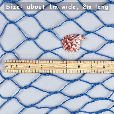 decorative fish netting material Cotton Net Natural Unique Style of Decoration white decorative fish net