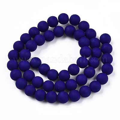 Opaque Glass Beads Strands&nbsp;X-GLAA-T032-P8mm-MD03-1
