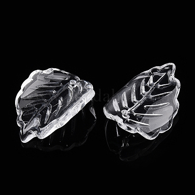 Transparent Glass Petal Beads&nbsp;GLAA-N001-17-1