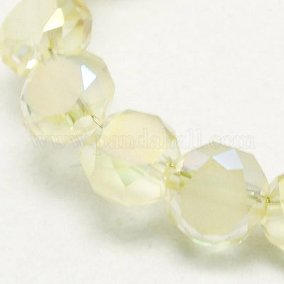 Electroplate Glass Beads&nbsp;EGLA-D028-21-1