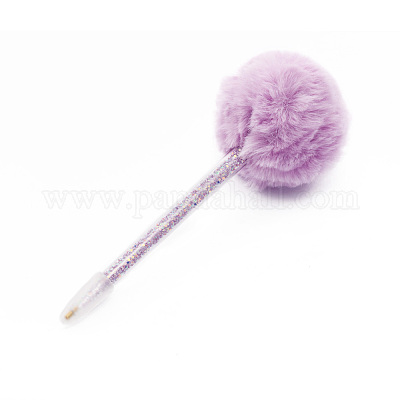 Pom Pom Ball Diamond Painting Point Drill Pen, Painting Cross Stitch  Accessories Embroidery Tool, with Sequin inside, Purple,