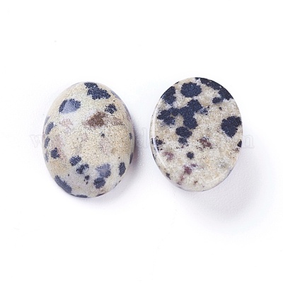 Natural Dalmatian Jasper Cabochons&nbsp;G-L511-E-02-1