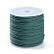 Macrame Cotton Cord, Braided Rope, with Plastic Reel, for Wall Hanging, Crafts, Gift Wrapping, Light Sea Green, 1.2mm, about 54.68 Yards(50m)/Roll