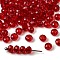 K9 Glass, Imitation Austrian Crystal Beads, Grade AAA, Faceted, Rondelle, Dark Red, 4x3mm, Hole: 0.7~0.9mm
