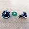 ABS Plastic Doll Eyes, for Doll Making, Teal, 16mm