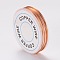 Round Copper Jewelry Wire, Raw(Unplated), 20 Gauge, 0.8mm, about 9.84 Feet(3m)/roll