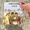 Alloy & Plastic Pearl Earring Sets, Golden, 7~35mm, 6pairs/set