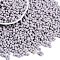 Baking Paint Glass Seed Beads, Round Hole, Peanut, Lavender, 3.5x6x3.5mm, Hole: 0.9mm, about 3750pcs/pound