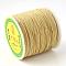 Braided Nylon Thread, Chinese Knotting Cord for Beading Jewelry Making Macrame Craft, Dark Khaki, 0.8mm, about 100yards/roll