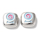 Eco-Friendly Alloy Enamel Beads&nbsp;PALLOY-M215-07P-1