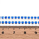鉄ラインストーンカップチェーン  スプールで  銀  ドジャーブルー  2~2.5x2~2.5x2~2.5mm  約30.00フィート（9.14m）/ロール&nbsp;CH-T006-01A-08-3