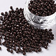 焼付塗装ガラスシードビーズ  ココナッツブラウン  8/0  3mm  穴：1mm  約10000個/袋&nbsp;SEED-S002-K18-1