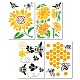 4Pcs 4 Styles Bees Theme PET Plastic Hollow Out Drawing Painting Stencils Templates Sets&nbsp;DIY-WH0299-001-1