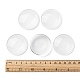 クリアガラスカボション  フラットラウンド  半円  45x8mm&nbsp;GGLA-R026-45mm-5