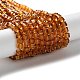 ガラスビーズ連売り  多面カット  キューブ  ダークチソウ  4~5x4~5x4~5mm  穴：1mm  98~100個/連  40~43cm&nbsp;GLAA-R041-4x4mm-12-5
