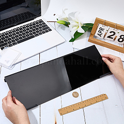 アクリル製コンピューターキーボードホルダー  長方形  ブラック  43x15.2x3.5cm&nbsp;ODIS-WH20025-22B-01