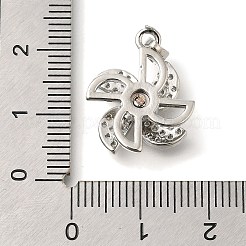 Brass Micro Pave Cubic Zirconia Pendants&nbsp;KK-B122-03C-P