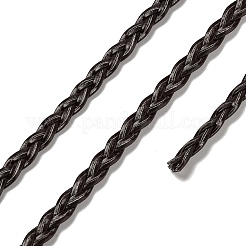 3 プライ pu レザー編組コード  フラット  ココナッツブラウン  5x1.5mm  約107.17ヤード（98m）/バンドル&nbsp;OCOR-Q059-01J