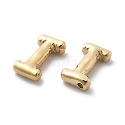 304ステンレスペンダント  14KGP本金メッキ  イオンプレーティング（ip）  バルーンレターチャーム  文字I  19.5x11x5mm  穴：2mm&nbsp;STAS-M111-22G-I