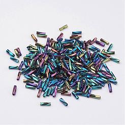 Glass Twisted Bugle Beads&nbsp;SEED-E002-12mm-809#
