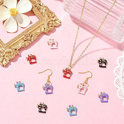 10Pcs 5 Colors Alloy Enamel Charms&nbsp;ENAM-CJ0007-55