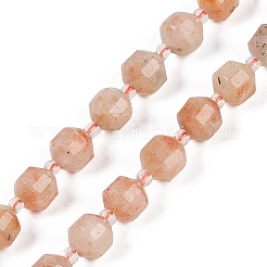 Natural Sunstone Beads Strands&nbsp;G-O201B-123F