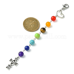 Crucifix Cross & Heart Alloy Pendant Decorations&nbsp;HJEW-JM01541