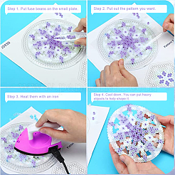 300G 4 Colors PE DIY Melty Beads Fuse Beads Refills&nbsp;DIY-CA0005-07