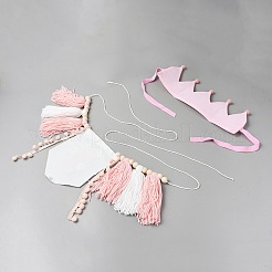 Polyester Braided Tassel Banners&nbsp;HJEW-WH0039-48A