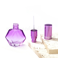 菱形のガラススプレーボトル  エッセンシャルオイル用  香水  暗い蘭  4.5x7cm  容量：12ml（0.41fl.oz）&nbsp;PW-WGFCCA0-06
