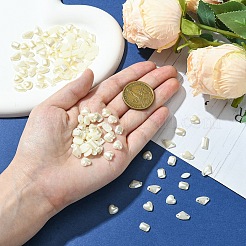 アクリルカボション  イミテーションバロックパールスタイル  ネイルアートの装飾の付属品  多面カット  混合図形  乳白色  7~10x4~11.5x2~3mm  穴：1mm  約25個/セット&nbsp;MRMJ-T063-217