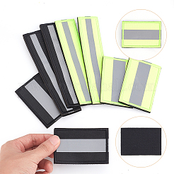 8Pcs 4 Styles Nylon Reflective Safety Badge&nbsp;DIY-DR0001-69