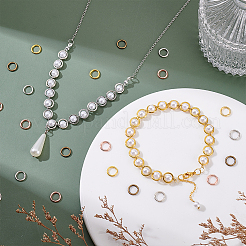 4 Colors Alloy Closed Jump Rings&nbsp;FIND-GA0006-89A
