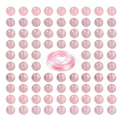 100Pcs 8mm Natural Madagascar Rose Quartz Round Beads&nbsp;DIY-LS0002-50
