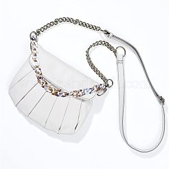 5連売り5色アクリルカーブチェーン  ミックスカラー  29x21x6mm  1m /連  1本/色&nbsp;CHAC-CA0001-01