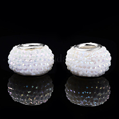 Opaque Resin European Beads&nbsp;RPDL-T038-008H